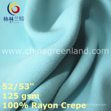 Tecido Crepe 100% Rayon para vestuário de vestido de primavera (GLLML435)